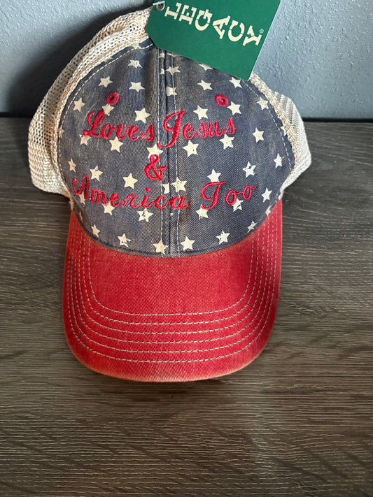 LOVES JESUS HAT