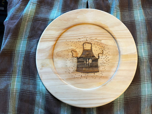 WOODEN PLATE