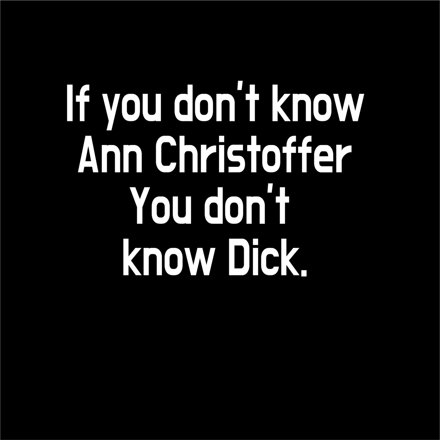 ANN CHRISTOFFER APPAREL   ***FRONT AND BACK***